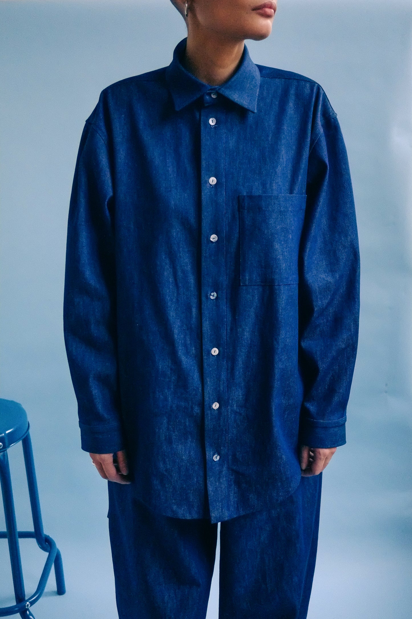 Oversized Placket Shirt